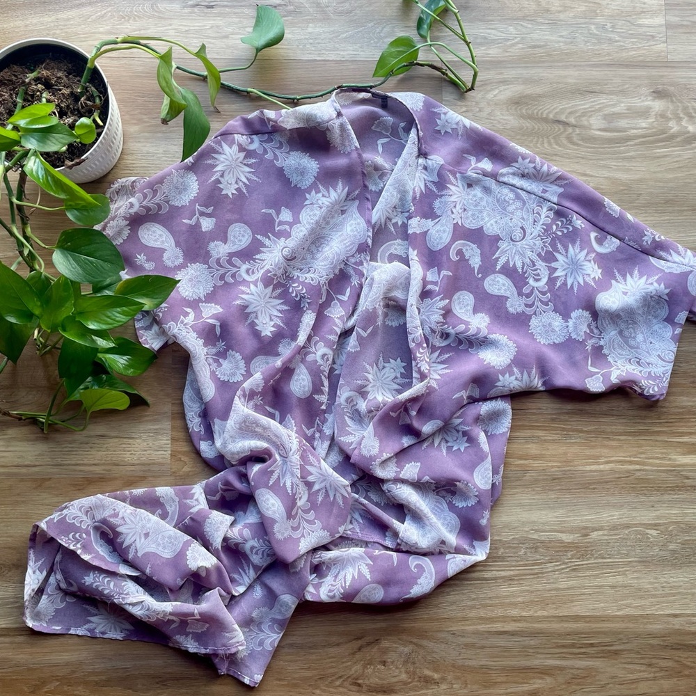Charlotte Russe Lavender Floral Robe